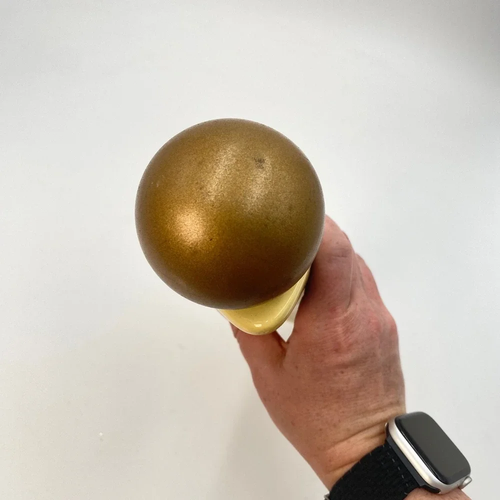Bells Brewery‎ Beer Tap Handle Cream Gold Sphere Ceramic Comstock MI 10.5 Inch